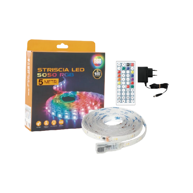 شرائط إضاءة LED ملونة بقدرة 7.2 وات و14.4 و18 وات